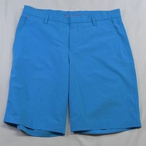J Lindenberg 34 x 11" Blue‎ Flex Tech Wicking Golf Shorts
